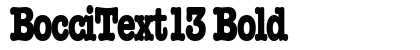BocciText13 Bold preview