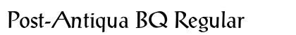 Post-Antiqua BQ Regular preview