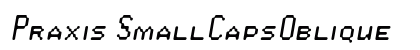 Praxis SmallCapsOblique Preview