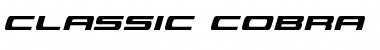 Classic Cobra Condensed Italic Condensed Italic Font