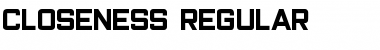 Closeness Regular Font