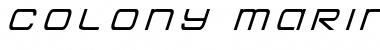 Download Colony Marines Title Italic Font Download Colony Marines Title Italic Font