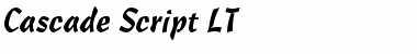 Download CascadeScript LT Font Download CascadeScript LT Font