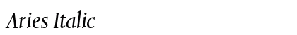 Aries Italic preview