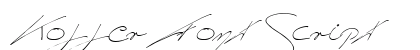 Koller Font Script preview