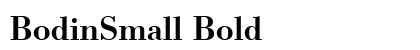 BodinSmall Bold preview