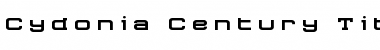 Download Cydonia Century Title Font