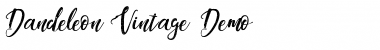 Dandeleon Vintage Demo Regular Font