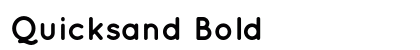 Quicksand Bold Preview