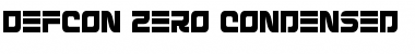 Defcon Zero Condensed Condensed Font