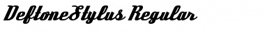 Deftone Stylus Regular Font
