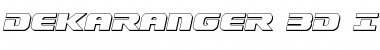 Dekaranger 3D Italic Italic Font