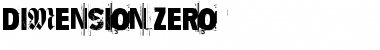 Download Dimension Zero Font