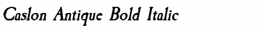 Caslon Antique Bold Italic Font