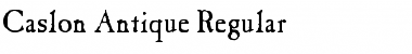 Caslon Antique Regular Font