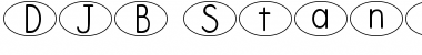 DJB Standardized Test Oval Regular Font