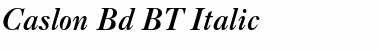 Caslon Bd BT Italic Font
