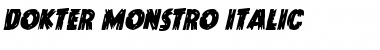 Dokter Monstro Italic Italic Font