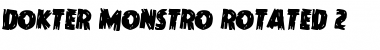 Download Dokter Monstro Rotated 2 Font