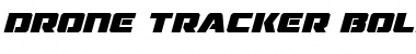 Drone Tracker Bold Italic Bold Italic Font