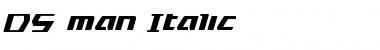 DS man Italic Italic Font