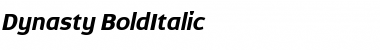 Dynasty BoldItalic Font