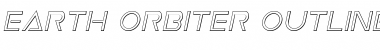 Earth Orbiter Outline Italic Outline Italic Font