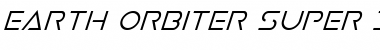 Earth Orbiter Super-Italic Italic Font