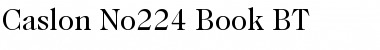 Caslon224 Bk BT Book Font