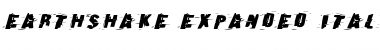 Earthshake Expanded Italic Expanded Italic Font