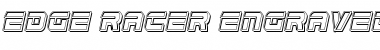 Edge Racer Engraved Italic Italic Font