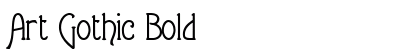 Art Gothic Bold preview