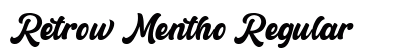 Retrow Mentho Regular preview