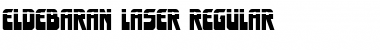 Eldebaran Laser Regular Font