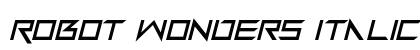 Robot Wonders Italic preview
