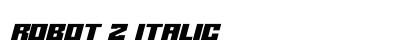Robot Z Italic preview