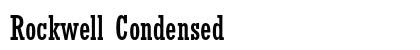 Rockwell Condensed Preview