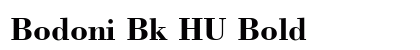 Bodoni Bk HU Bold Preview