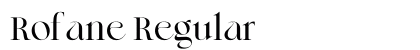 Rofane Regular Preview