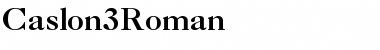 Download Caslon3Roman Font Download Caslon3Roman Font