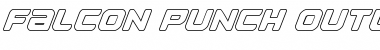 Falcon Punch Outline Outline Font