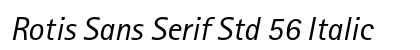 Rotis Sans Serif Std 56 Italic preview