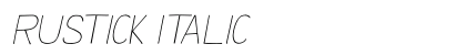Rustick Italic Preview