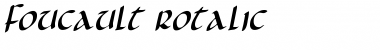 Download Foucault Rotalic Font