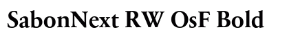 SabonNext RW OsF Bold preview