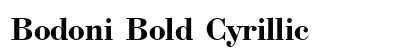 Bodoni Bold Cyrillic Preview