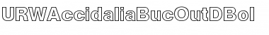 URWAccidaliaBucOutDBol Regular Font