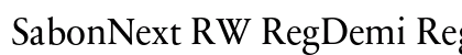 SabonNext RW RegDemi Regular Preview