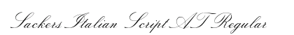 Sackers Italian Script AT Regular preview
