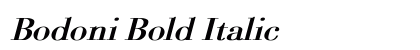 Bodoni Bold Italic Preview